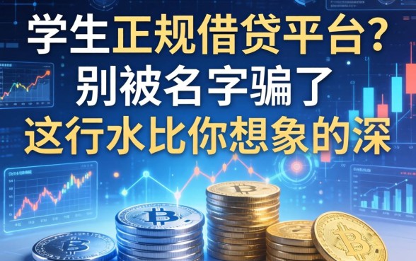 学生正规借钱平台？别被名字骗了，这行水比你想象的深