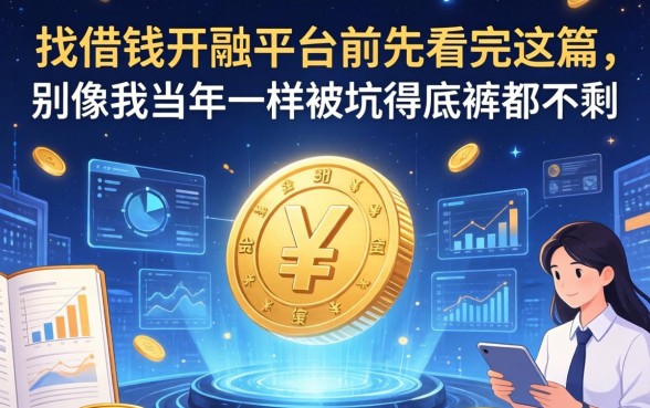 找借钱开的平台前先看完这篇，别像我当年一样被坑得底裤都不剩