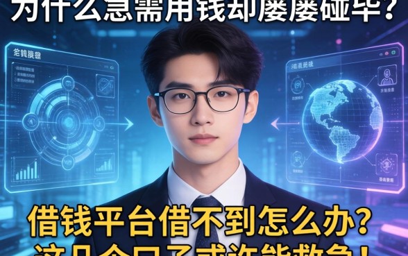 为什么急需用钱却屡屡碰壁？借钱平台借不到怎么办？这几个口子或许能救急！