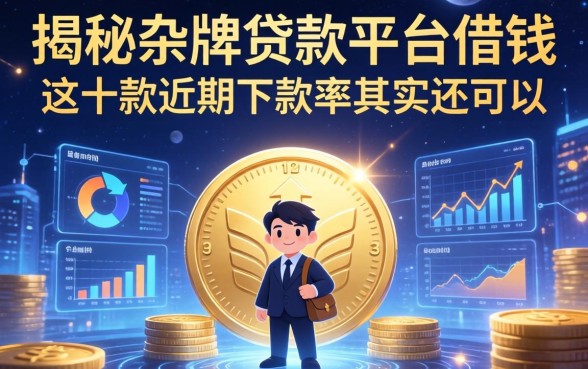 揭秘杂牌贷款平台借钱：这十款近期下款率其实还可以