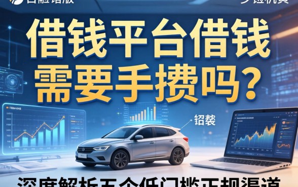 借钱平台借钱需要手续费吗？深度解析五个低门槛正规渠道