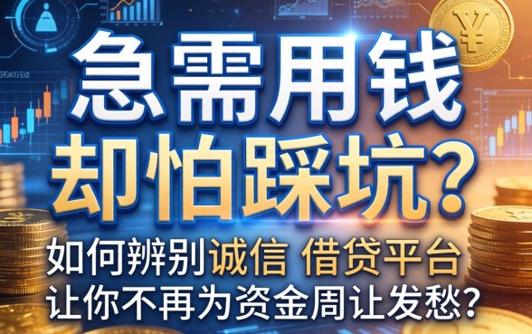 急需用钱却怕踩坑？如何辨别诚信的借钱平台，让你不再为资金周转发愁？