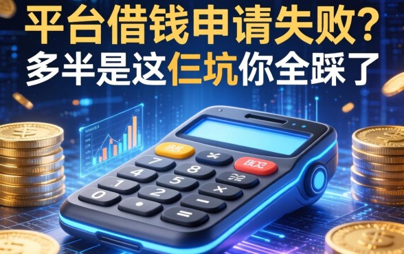 平台借钱申请失败？多半是这仨坑你全踩了