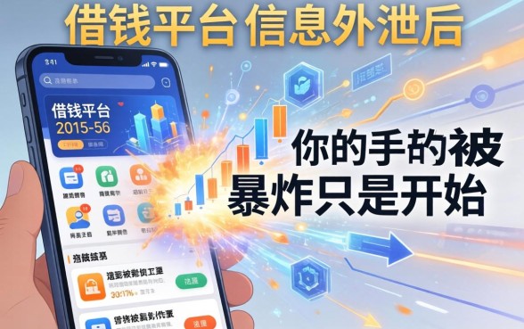 借钱平台信息外泄后，你的手机被轰炸只是开始