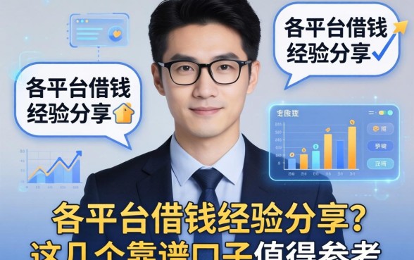 男子各平台借钱经验分享，这几个靠谱口子值得参考