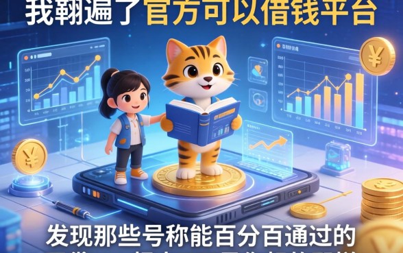 我翻遍了官方可以借钱的平台，发现那些号称能百分百通过的网贷app根本不是你想的那样