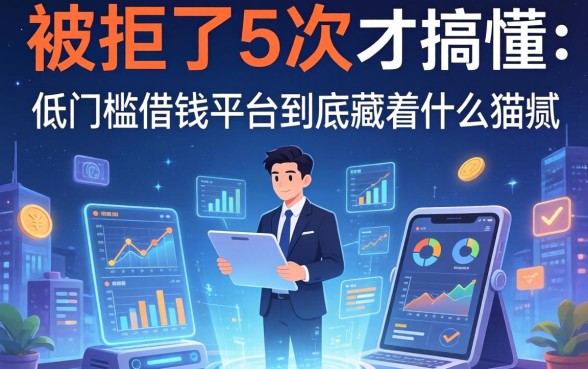 被拒了5次才搞懂：低门槛借钱平台到底藏着什么猫腻