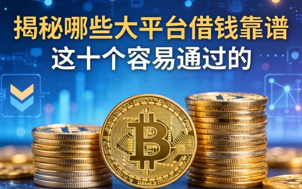 揭秘哪些大平台借钱靠谱，整理出这十个容易通过的