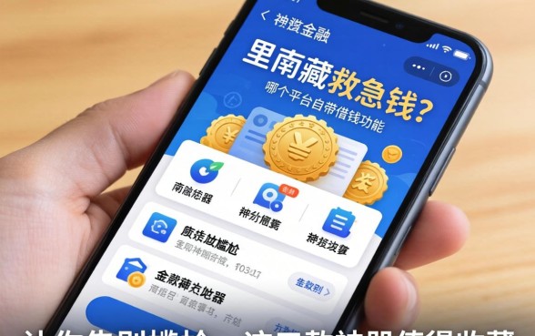 手机里藏着救急钱？哪个平台自带借钱功能让你告别尴尬，这五款神器值得收藏