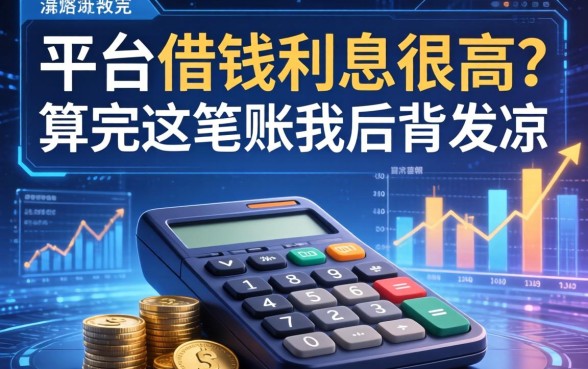 平台借钱利息很高？算完这笔账我后背发凉