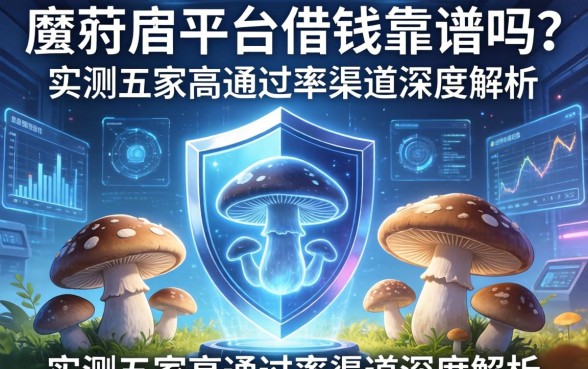 蘑菇盾平台借钱靠谱吗？实测五家高通过率渠道深度解析