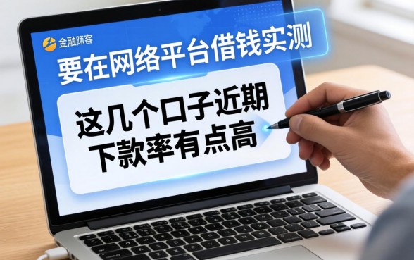 通过网络平台借钱实测：这几个口子近期下款率有点高
