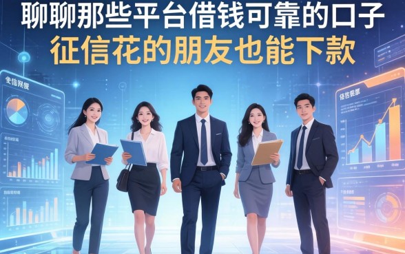聊聊那些平台借钱可靠的口子，征信花的朋友也能下款