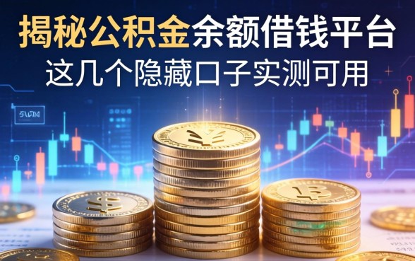 揭秘公积金余额借钱平台：这几个隐藏口子实测可用