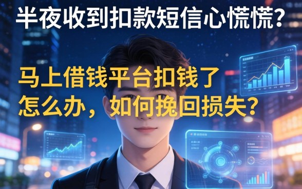半夜收到扣款短信心慌慌？马上借钱平台扣钱了怎么办，如何挽回损失？