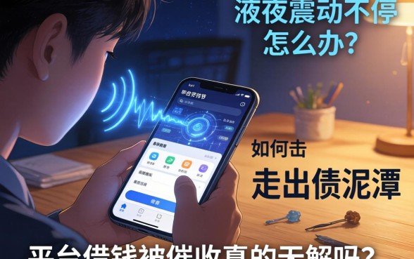 深夜手机震动不停怎么办？平台借钱被催收真的无解吗？如何走出负债泥潭？