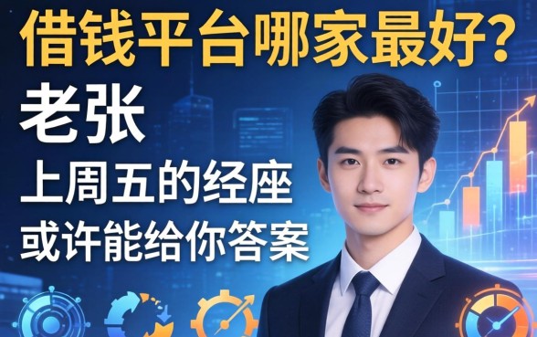 借钱平台哪家最好？老张上周五的经历或许能给你答案