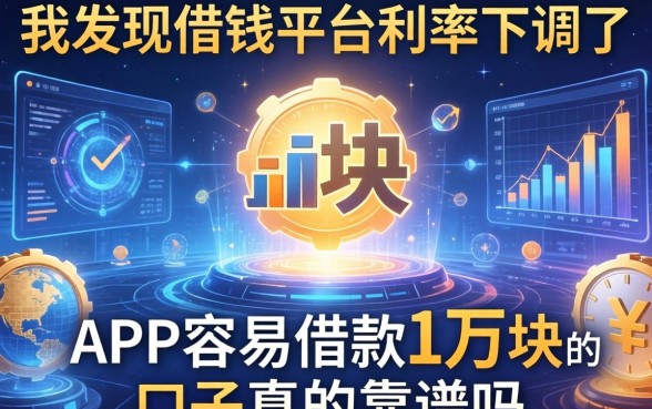 我发现借钱平台利率下调了，APP容易借款1万块的口子真的靠谱吗