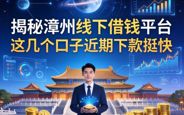 揭秘漳州线下借钱平台：这几个口子近期下款挺快