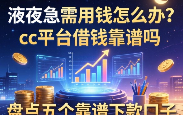 深夜急需用钱怎么办？cc平台借钱靠谱吗？盘点五个靠谱的下款口子
