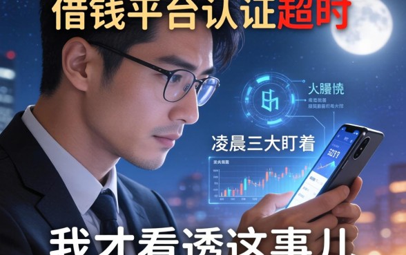 借钱平台认证超时：凌晨三点盯着手机屏幕，我才看透这事儿