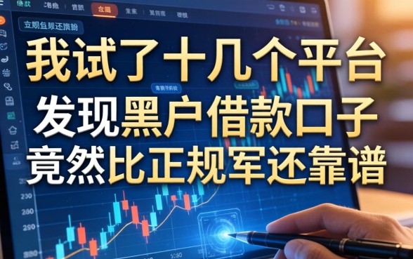 我试了十几个平台，发现黑户借款口子竟然比正规军还靠谱