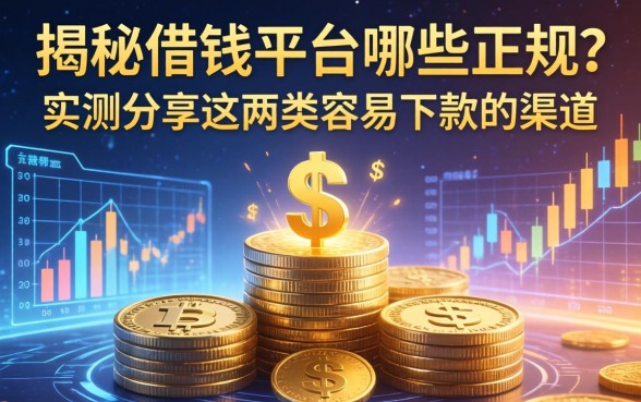 揭秘借钱平台哪些正规？实测分享这两类容易下款的渠道