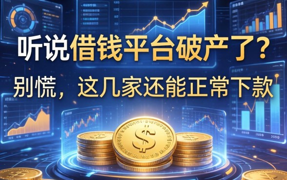 听说借钱平台破产了？别慌，这几家还能正常下款