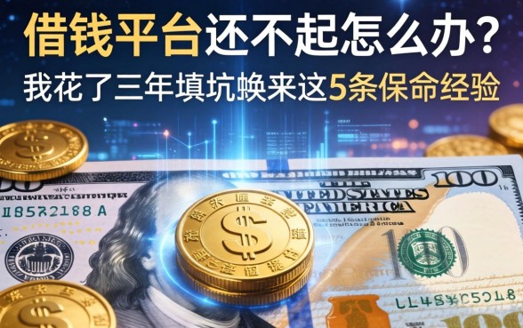 借钱平台还不起怎么办？我花了三年填坑换来这5条保命经验