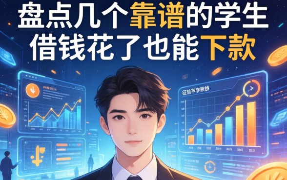 盘点几个靠谱的学生的借钱平台，征信花了也能下款