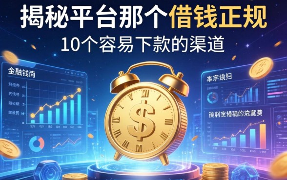 揭秘平台那个借钱正规：整理了10个容易下款的渠道