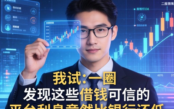 我试了一圈，发现这些借钱可信的平台利息竟然比银行还低