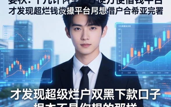 我翻了十几个比较方便借钱平台，才发现超级烂户双黑下款口子根本不是你想的那样