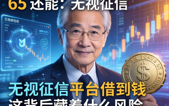 我65岁还能在无视征信的平台借到钱，这背后藏着什么风险