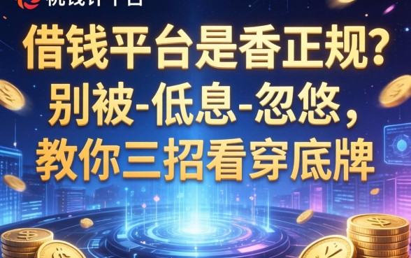 借钱平台是否正规？别被-低息-忽悠，教你三招看穿底牌