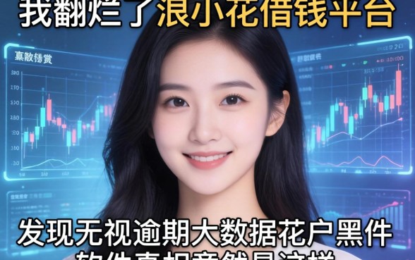 我翻烂了浪小花借钱平台，发现无视逾期大数据花户黑户软件的真相竟然是这样