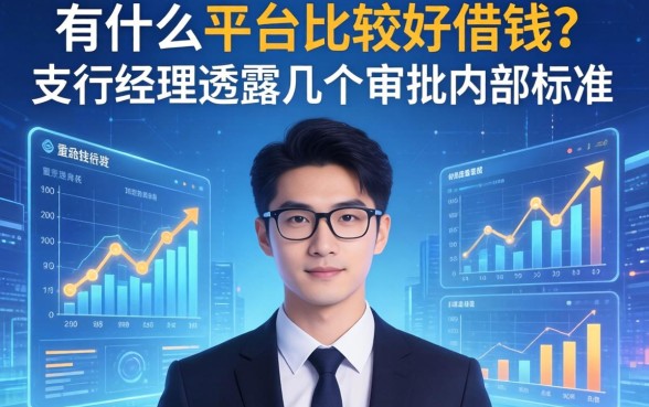 有什么平台比较好借钱？支行经理透露几个审批内部标准