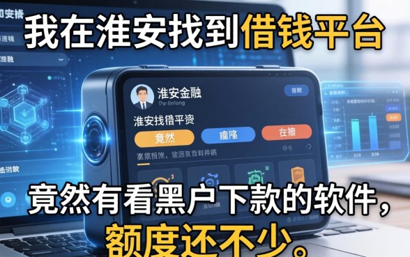 我在淮安找到的借钱平台，竟然有不看黑户下款的软件，额度还不少