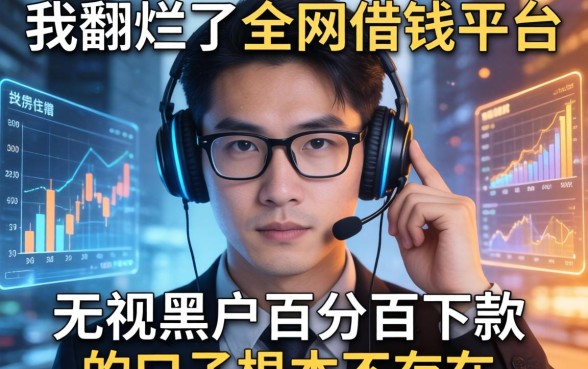 我翻烂了全网借钱平台，发现无视黑户百分百下款的口子根本不存在