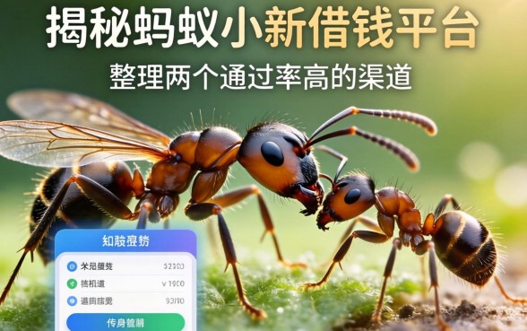揭秘蚂蚁小新借钱平台：整理两个通过率高的渠道