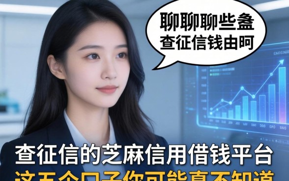 聊聊那些不查征信的芝麻信用借钱平台，这五个口子你可能真不知道