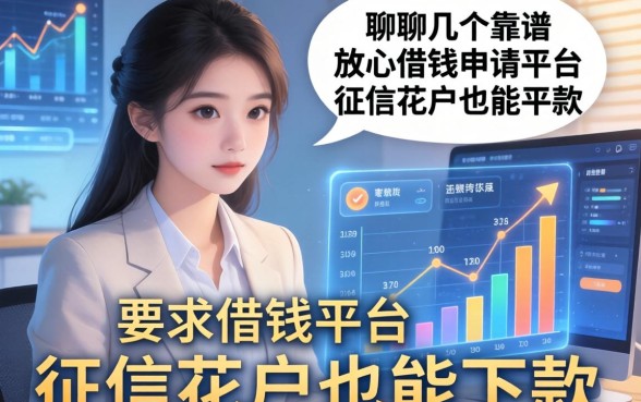聊聊几个靠谱的放心借钱申请平台，征信花户也能下款