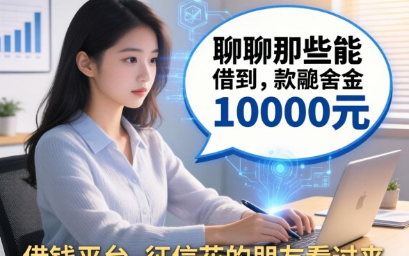 聊聊那些能借到10000元的借钱平台，征信花的朋友看过来