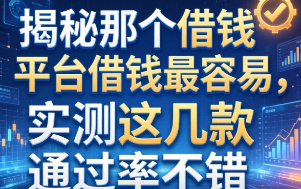 揭秘那个借钱平台借钱最容易，实测这几款通过率不错