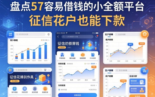 盘点5个容易借钱的小额平台,征信花户也能下款