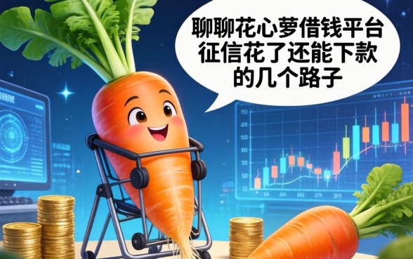 聊聊花心萝卜借钱平台：征信花了还能下款的几个路子