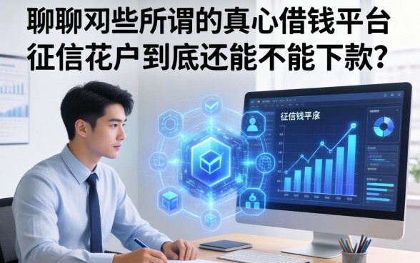 聊聊那些所谓的真心借钱平台，征信花户到底还能不能下款？