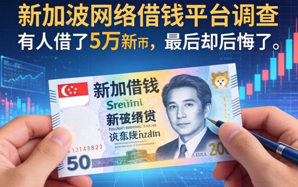 新加坡网络借钱平台调查：有人借了5万新币，最后却后悔了