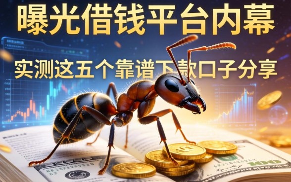 曝光蚂蚁借钱平台内幕，实测这五个靠谱下款口子分享