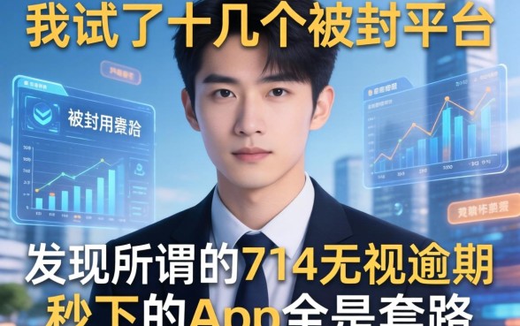 我试了十几个被封平台，发现所谓的714无视逾期秒下的app全是套路